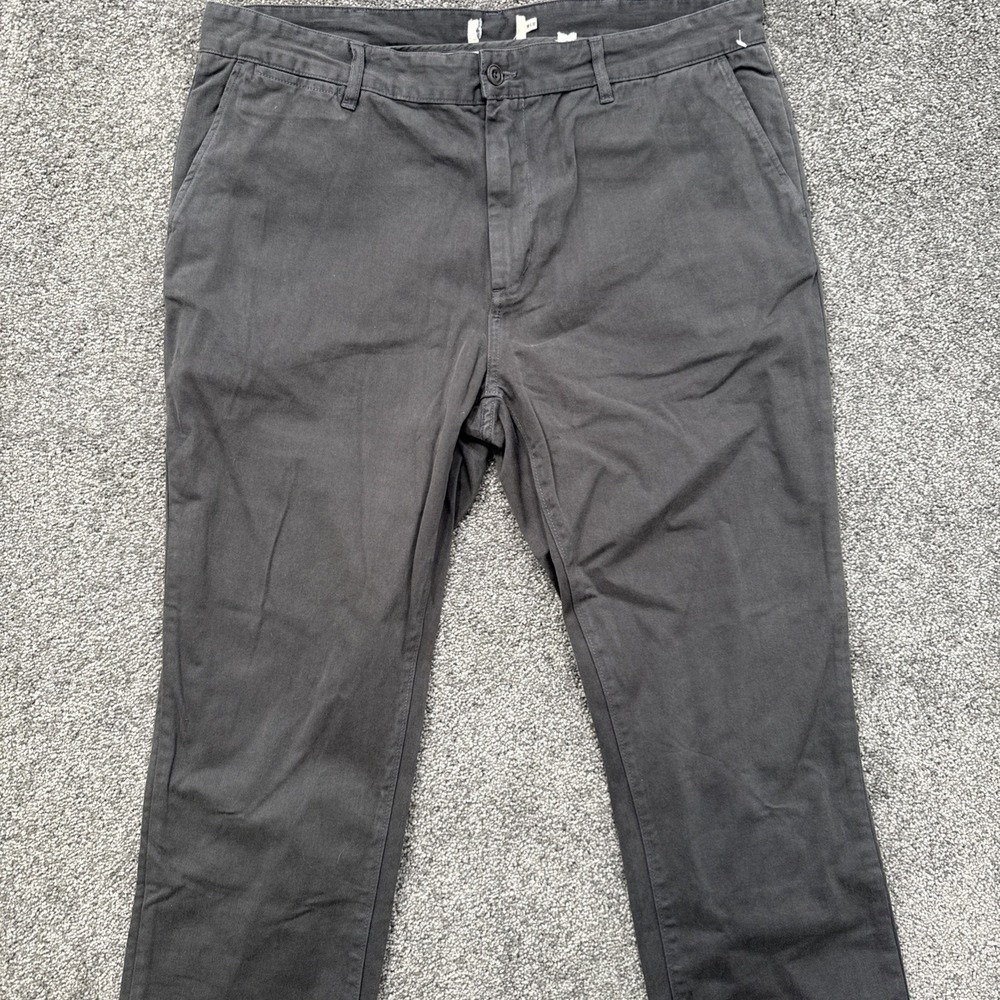 Taylor Stitch Pants Mens 38x32 The Foundation Pant Slim Chino Casual Prep Gray